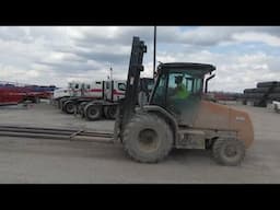 North America: The CASE 588H Rough Terrain Forklift With The Factory-Built Enclosed Cab