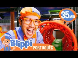 Blippi Visita um Parque de Diversão | Melhores Episódios do Blippi | Vídeos Educativos para Crianças