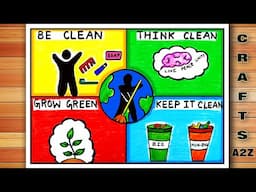 Cleanliness Day Drawing | Personal Hygiene Poster | Healthy Habits | Health and Hygiene | Good Habit