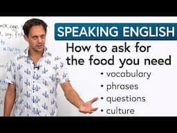 English for Ordering Food: Allergies, Vegan, Halal, Gluten-free...