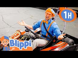 Blippi's Go Kart Race | Blippi | Kids Songs | Moonbug Kids