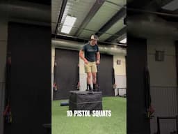 10 PISTOL SQUATS