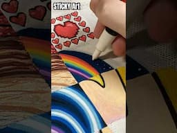 Painting Mario in 100 Different Styles with Poscas  (Hearts, Rainbow Road, Van Gogh) #art #shorts