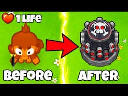 Every Tower & Upgrade is RANDOM! 1 LIFE IMPOPPABLE CHALLENGE! (Bloons TD 6 Mod)