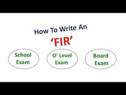 How to write an FIR | First Information Report | FIR writing format | The Modern Learning