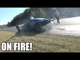 2200hp Audi R8 Blows Up On The Highway