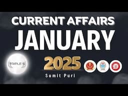 JANUARY 2025 : Best Current Affairs - Marathon Lecture : JKPSI Junior Assistant High Court SSC Exam