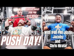 PUSH DAY!  WITH CAMP JANSEN COACH/IFBB PRO JUSTIN JACOBY TAKES CHRIS HIRATA!