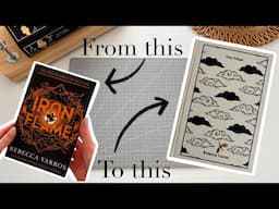 Turning my Iron Flame Paperback into a Custom Special Edition + Giveaway | Cosy, ASMR