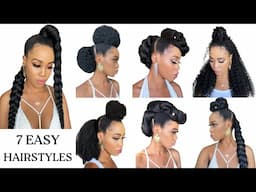 🔥7 QUICK & EASY HAIRSTYLE ON  NATURAL HAIR / TUTORIALS / Protective Style / Tupo1