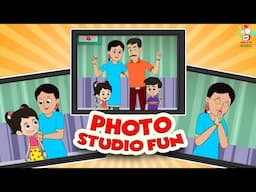 Photo Studio Fun | Family Photo | English Moral Stories | English Animated | English Cartoon