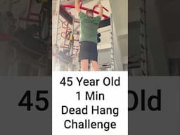 Can You Hang From a Bar for 1+ Minute? Dead Hang Challenge #deadhang #gripstrengthtraining