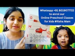 Kids Online Preschool Live Classes || How to teach Kindergarten kids? || Phonics by Risha mam