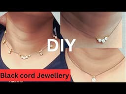 Tutorial of Invisible chain|Simple | Black cord jewellery