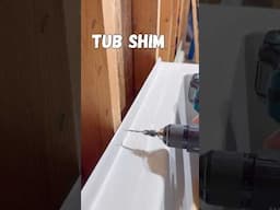 Always Shims! Tub Installation Tip! #diy #construction #tools