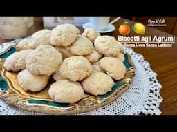 "Biscotti agli Agrumi🍊🍋 Ricetta Facile e Leggera | Senza Uova Senza Burro | Dolci Fatti in Casa"