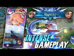 FANNY INTENSE GAMEPLAY!! SOLO RANK GAMEPLAY + MANIAC | MLBB