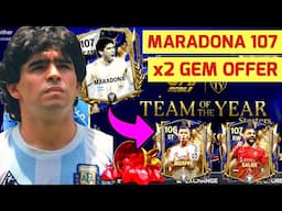 🔥 MARADONA TOTY??? FULL XI CẦU THỦ UTOTY FC MOBILE |  x2 GEM OFFER CHỜ TOTY | CẬP NHẬT THUNDERSTRUCK