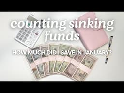 JANUARY SINKING FUNDS UPDATE | How Much Did I Save | Cash Envelope System | MONETS MONEY