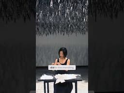 Would you dare to sit under 1500 scissors pointed towards you? #art #mendingproject #artist