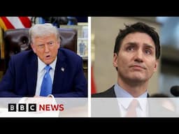 Trump agrees to pause tariffs on Canada | BBC News