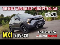 The Best Budget Compact-SUV? Mahindra XUV3XO MX1 Base variant review by Team Autotrend