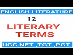 #tgt best Literary Terms for tgt ,pgt  ,ugc net  English