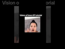 Riff Tutorial - Vision of love - Mariah Carey #riffsandruns #vocalruns #vocalcoach #mariahcarey