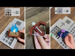 Crafting Minecraft items BUT Lego!