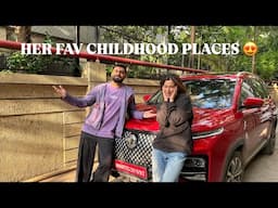 SHE SHOWED ME HER FAV CHILDHOOD PLACES 🚘😍 #Unnav