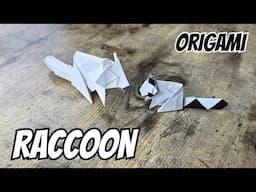 DIY ORIGAMI RACCOON TUTORIAL - INSPIRED BY MUNEJI FUCHIMOTO ORIGAMI CHANNEL | PAPER ANIMALS FOLDING