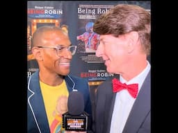 TOMMY DAVIDSON talks with BJ KORROS, host of "THE HOLLYWOOD MOMENT" at LA premiere of "BEING ROBIN"