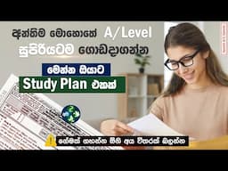 විභාගේ ගොඩදාන සුපිරි සැළසුම - A/L Study Plan Sinhala - 📚 Exam Tips 2024 from Bio Api 🌱