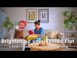 21 Ways to Brighten up your Rented Flat with Practical Ideas | Budget Friendly Kitchen, Living