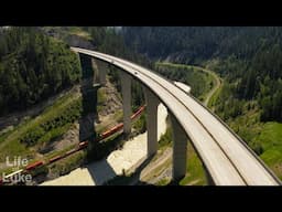 Park Bridge of The Kicking Horse Canyon, an engineering marvel