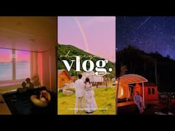 [ 𝐕𝐋𝐎𝐆 𝐞𝐩.𝟓𝟒 ] GLAMPING IN KOREA, PYEONGCHANG🏕  The beginning of AUTUMN🍁 [한글/INDO]