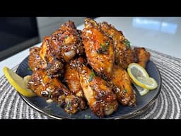 The BEST Honey Lemon Pepper  Wings Recipe | How Air Fryer Chicken Wings