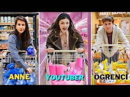 MARKET OYUNLARI! (ANNE VS YOUTUBER VS ÖĞRENCİ)