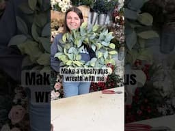 DIY eucalyptus wreath/ make a wreath order with me! 🌿