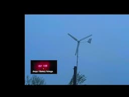 Chinese Wind Turbine in High Winds | Tail Furling | 1KW Off Grid Hybrid System