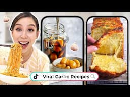 I Tried Viral Garlic Recipes *so good*