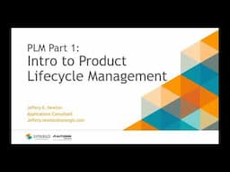 Connected Data: Part 1 - Intro to Product Lifecycle Management (PLM)