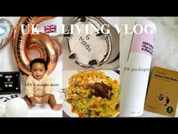 UK 🇬🇧 LIVING #22 | DIY 6 MONTHS SHOOT FOR MY BABY | cooking | PR package 📦 #ukliving #ukvlogs