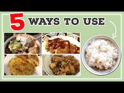 5 Ways To Use Leftover Rice! | Easy, Budget Friendly Meals | Frugal Family Favorites