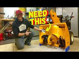 DON'T PLAN TO BUY A CUB CADET 3X SNOWBLOWER UNLESS YOU DO THIS! (Clog Reducer)