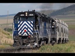 Montana Rail Link Action With Caboose in Livingston, Montana