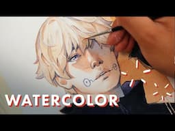 Painting Anime Characters in my Art Style | Toge Inumaki #JujutsuKaisen