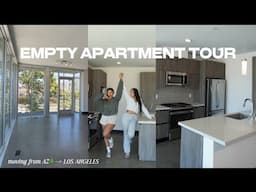 LOS ANGELES EMPTY APARTMENT TOUR | moving series pt. 1 - MAKENZIE AND MALIA