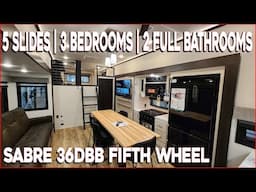 3 Bedrooms! 2025 Sabre 36DBB Fifth Wheel by Forestriver RV at Couchs RV Nation a RV Wholesaler