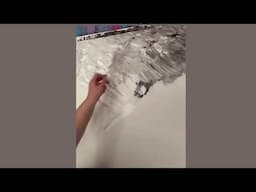 Paint an abstract cityscape in stunning black and white - live demo by Tatiana iliina